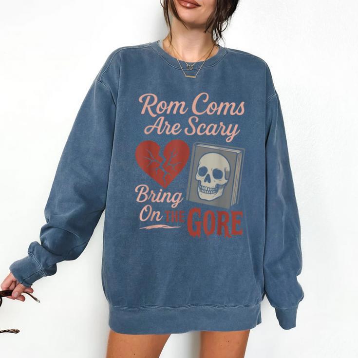 Horror Book Club Creepy Reader Gothic Fiction Thriller Fan Comfort Colors Sweatshirt