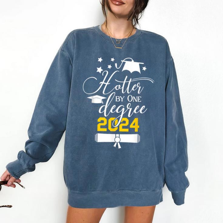 Hotter By One Degree Senior 2024 Class Of 2024 Graduation Comfort Colors Sweatshirt