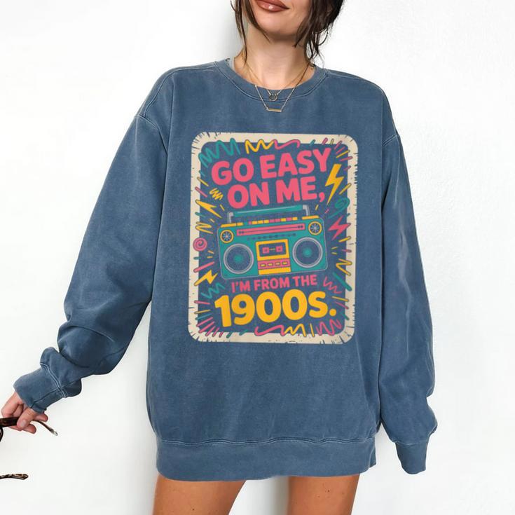 I'm From The 1900s 80s Millennial Boom Box Radio Comfort Colors Sweatshirt