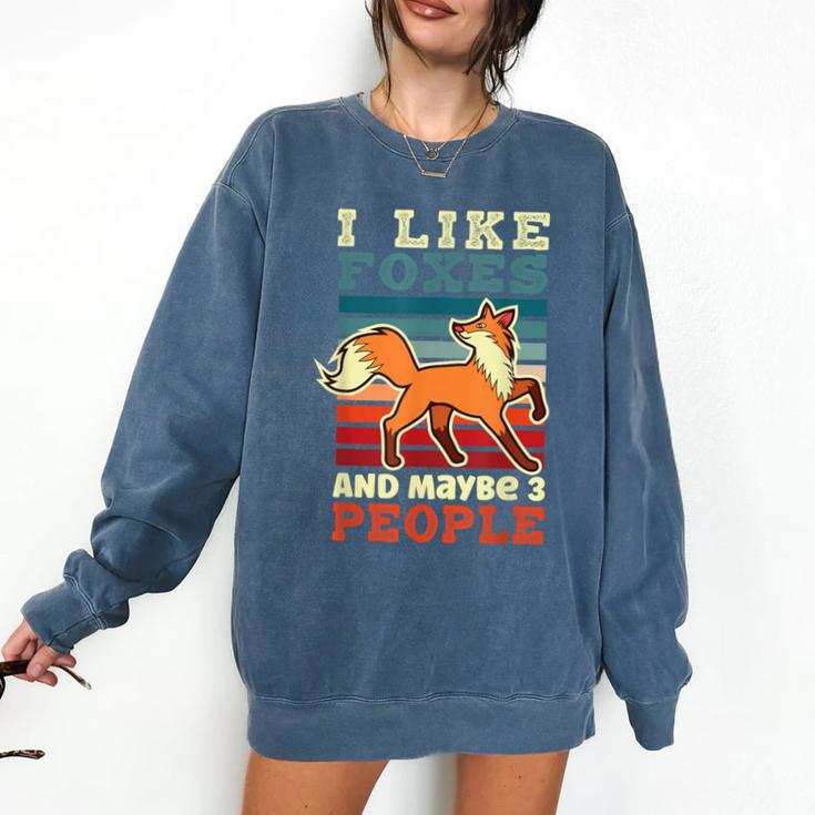 Introvert Fox Animal Lover Saying Loner Antisocial Comfort Colors Sweatshirt