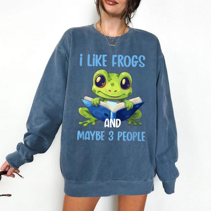 Introvert Herpetologists Amphibian Frog Lover Comfort Colors Sweatshirt