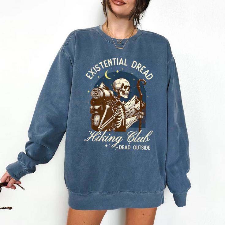 Introvert Hiking Club Antisocial Overthinking Anxiety Comfort Colors Sweatshirt