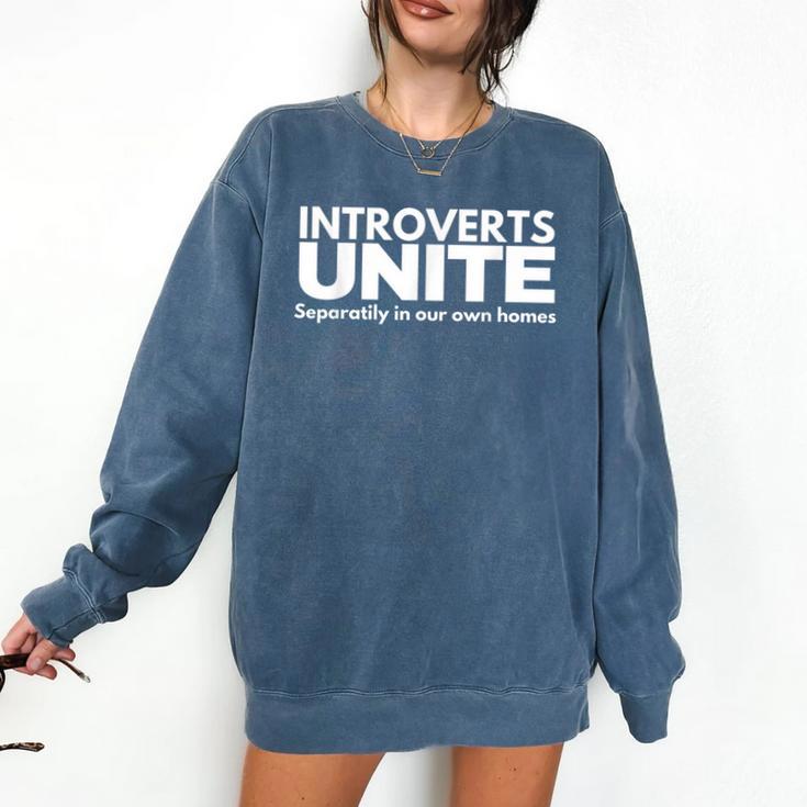 Introverts Unite Comfort Colors Sweatshirt