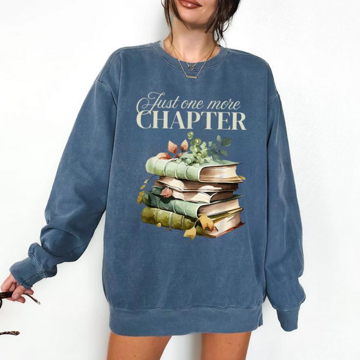 Just One More Chapter Book Lover Comfort Colors Sweatshirt