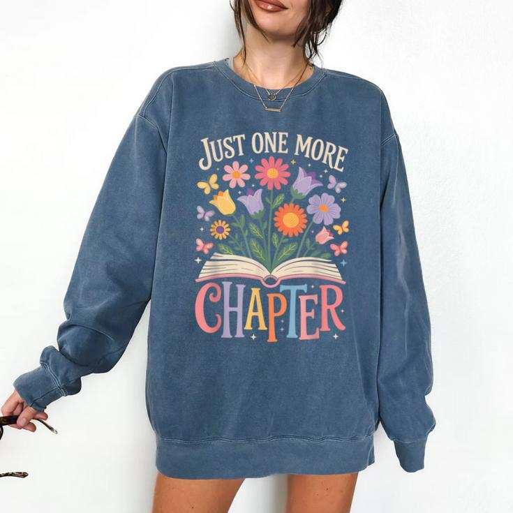 Just One More Chapter Reading Book Lover Comfort Colors Sweatshirt