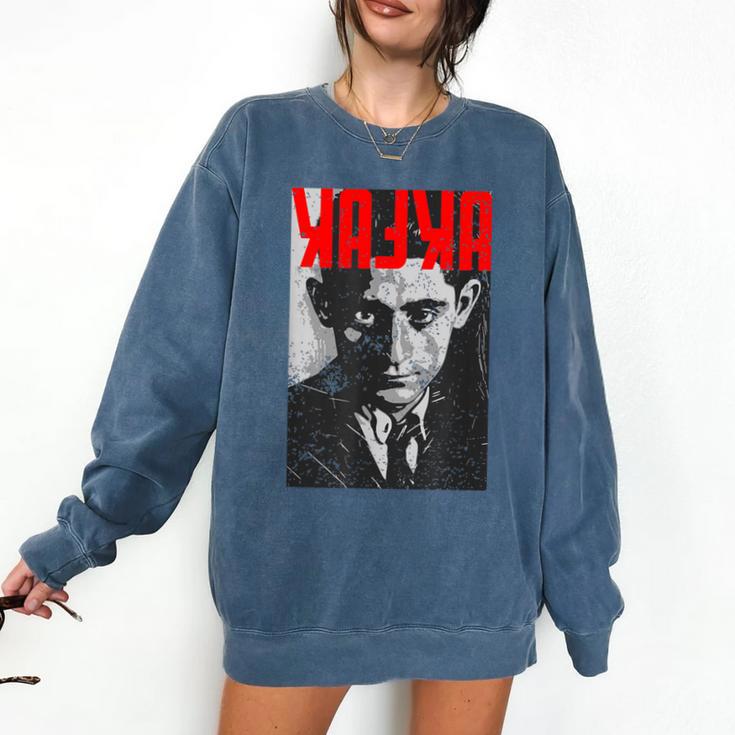 Kafka Franz Portrait Books And Literature Comfort Colors Sweatshirt