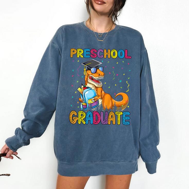 Kids Preschool Graduate Dinosaur Trex Preschool Graduation Comfort Colors Sweatshirt