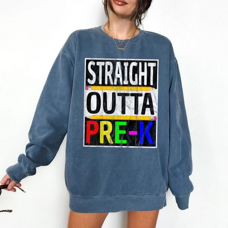Kids Straight Outta Pre-K Graduation Comfort Colors Sweatshirt