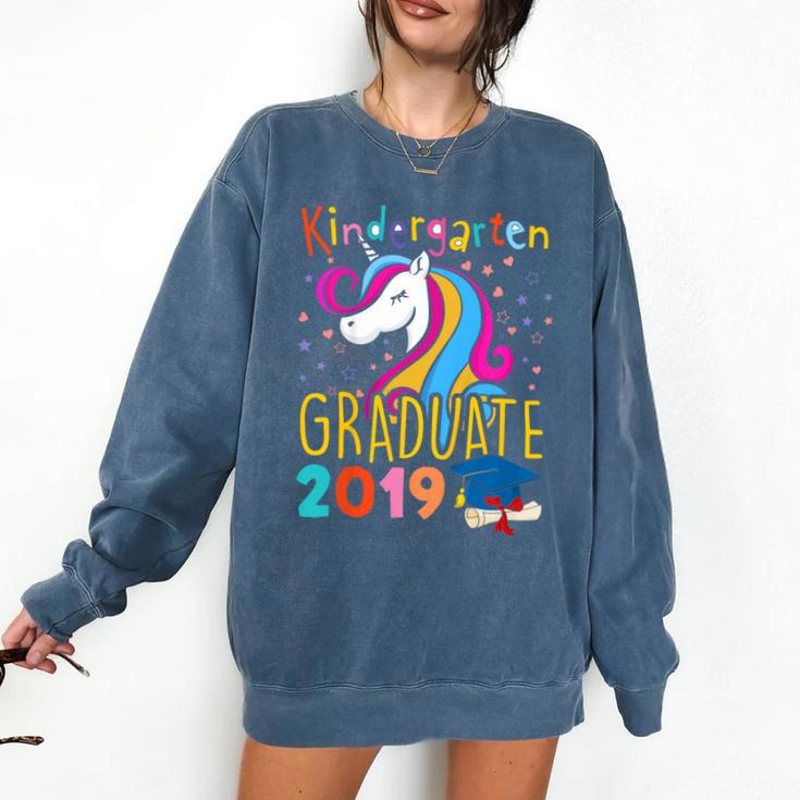 Kids Unicorn Kindergarten Graduation Graduate Shirt Comfort Colors Sweatshirt