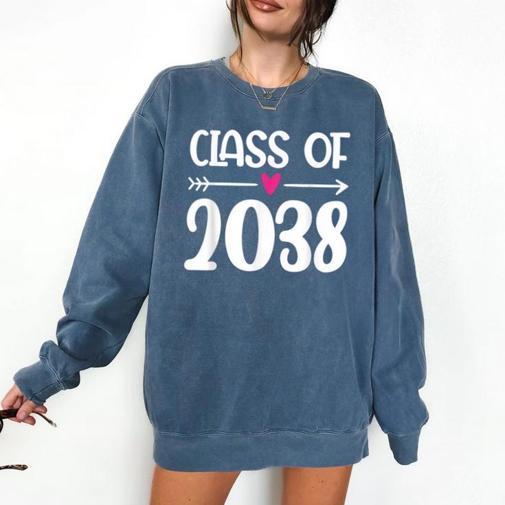 Kindergarten Class Of 2038 First Day School Graduation Girls Comfort Colors Sweatshirt