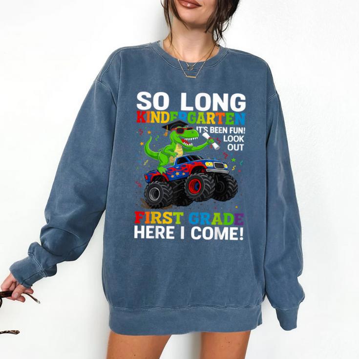 Kindergarten Graduate 2025 Kindergarten Graduation Dino Trex Comfort Colors Sweatshirt