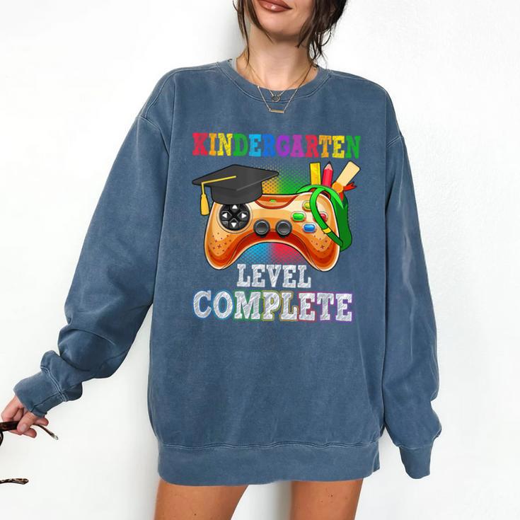 Kindergarten Level Complete Last Day Of School Graduation Comfort Colors Sweatshirt