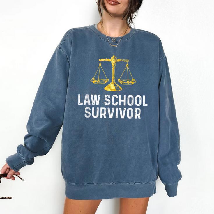 Law School Survivor Humor Law School Graduation Quote Comfort Colors Sweatshirt