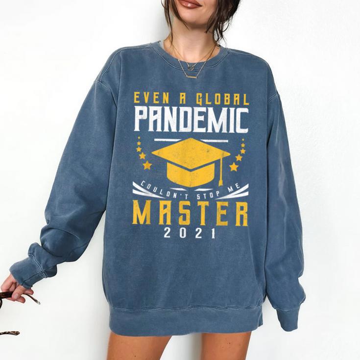 Master 2021 Graduation Graduate Masters Degree Comfort Colors Sweatshirt