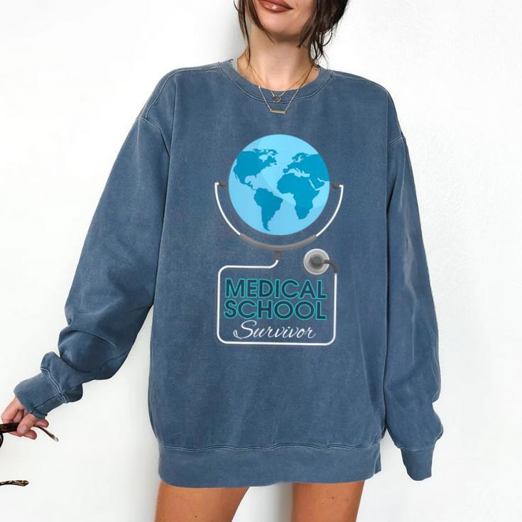 Medical School Survivor Med Graduation Comfort Colors Sweatshirt