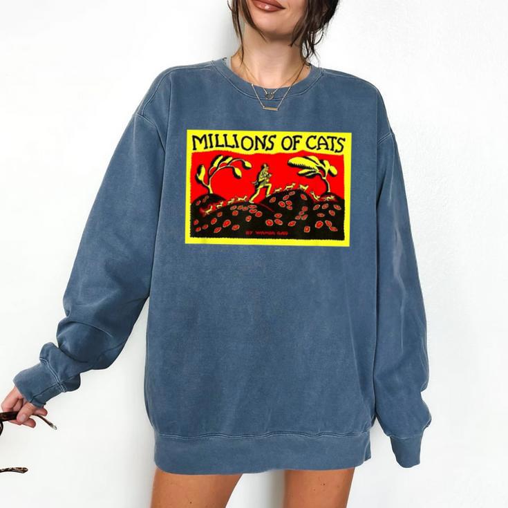 Millions Of Cats Book Cover Comfort Colors Sweatshirt
