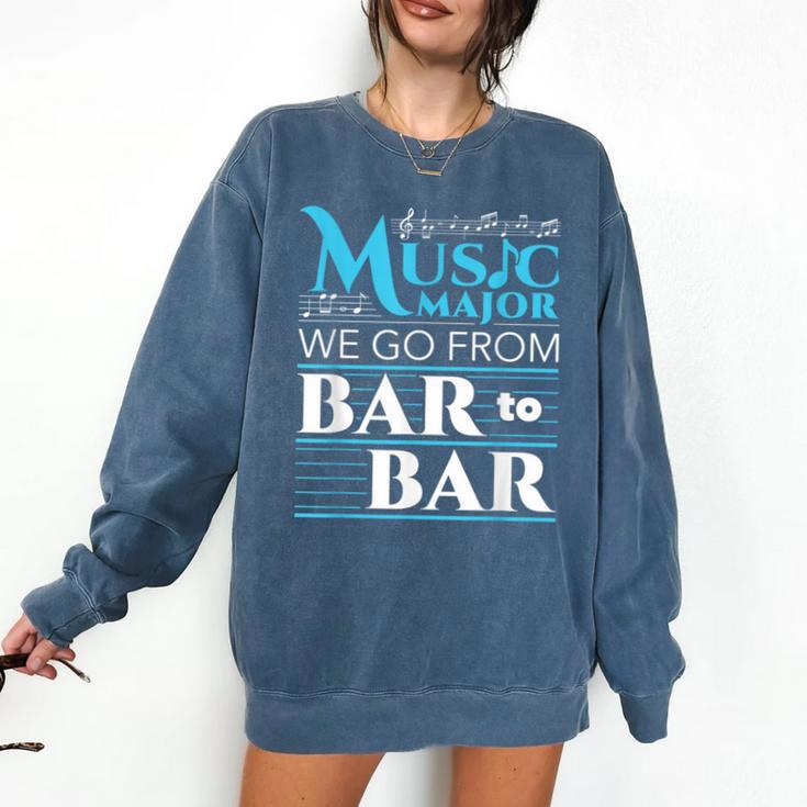 Music Major Student Pun Graduation Comfort Colors Sweatshirt
