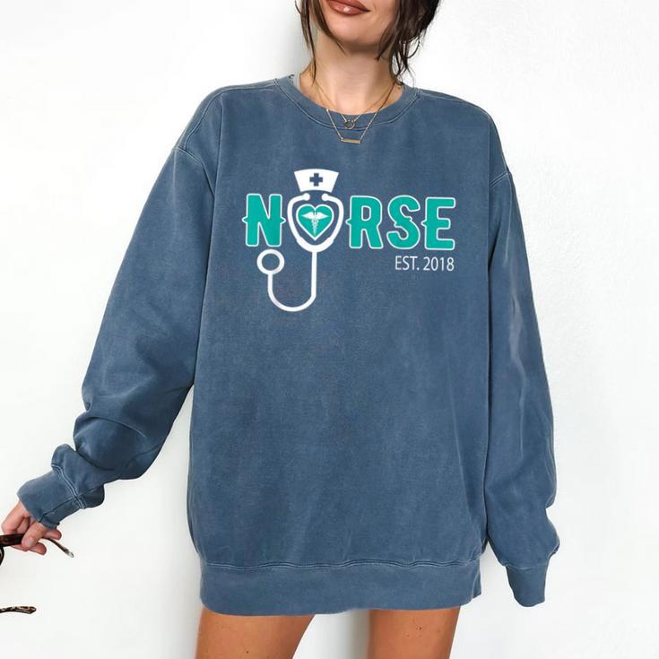New Grad Nurse Graduation For RN & LPN Comfort Colors Sweatshirt