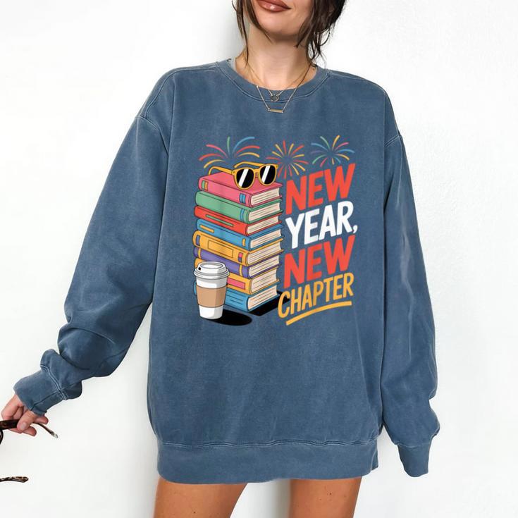 New Year New Chapter Book Lover Reader Comfort Colors Sweatshirt