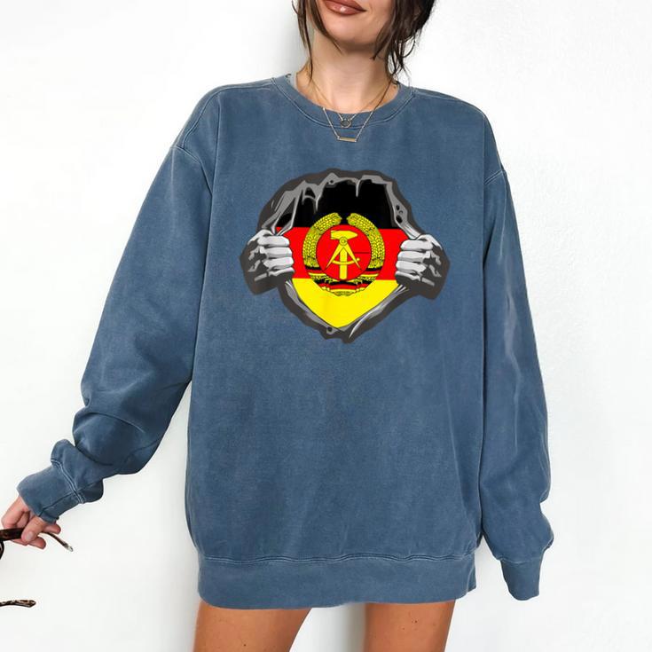 Nostalgia Chest Flag GDR Comfort Colors Sweatshirt