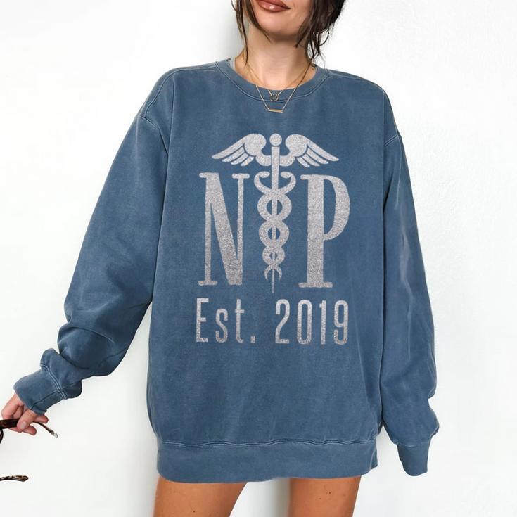 Nurse Practitioner Graduation Caduceus NP Degree 2019 Comfort Colors Sweatshirt