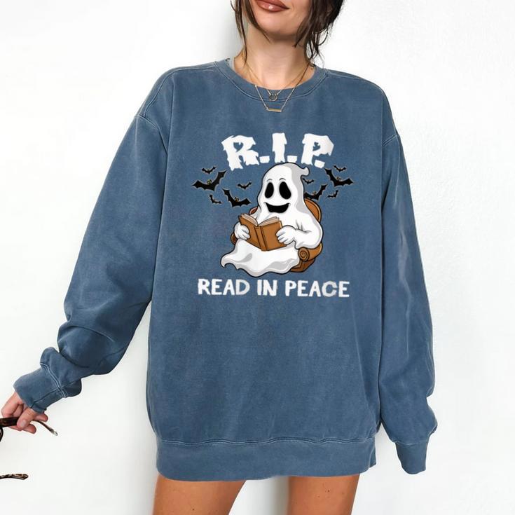October Reading And Library Awareness Books And Boos Comfort Colors Sweatshirt