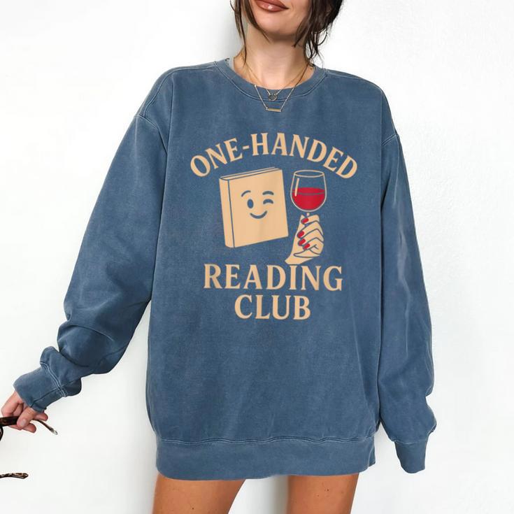 One-Handed Reading Club Smutty Book Lover Comfort Colors Sweatshirt