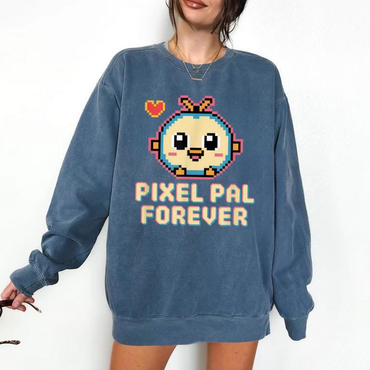 Pixel Art Pet Y2K Retro Vintage Digital Nostalgia Y2K Tech Comfort Colors Sweatshirt