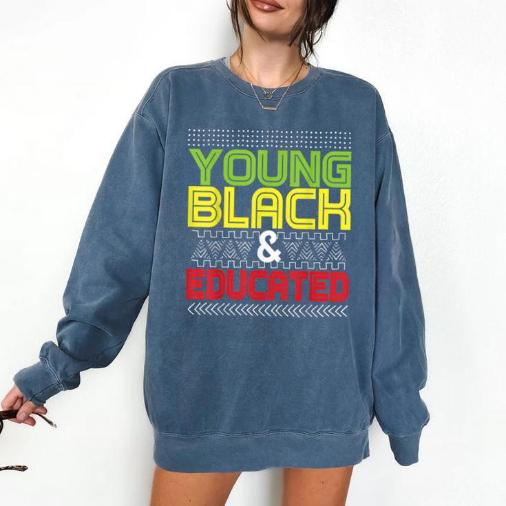 Proud African American Educated Graduation Comfort Colors Sweatshirt