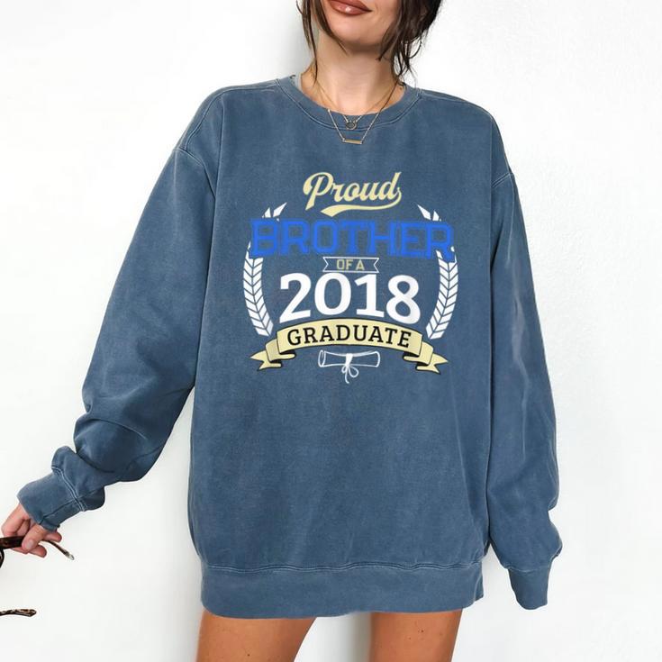 Proud Brother Of 2018 Graduate Shirt Graduation Grad Comfort Colors Sweatshirt