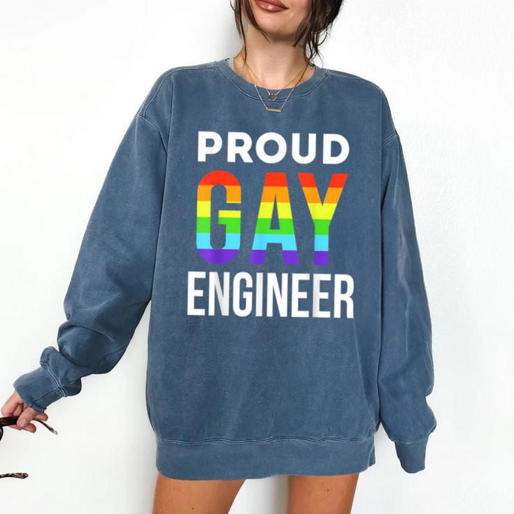 Proud Gay Engineer LGBTQ Rainbow Engineering Graduation Comfort Colors Sweatshirt
