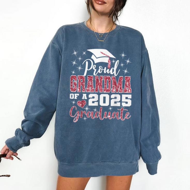 Proud Grandma Of 2025 College Graduate Family Graduation Comfort Colors Sweatshirt