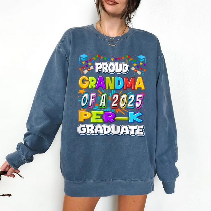 Proud GRANDMA Of a 2025 PRE-K Graduate -Graduation Comfort Colors Sweatshirt