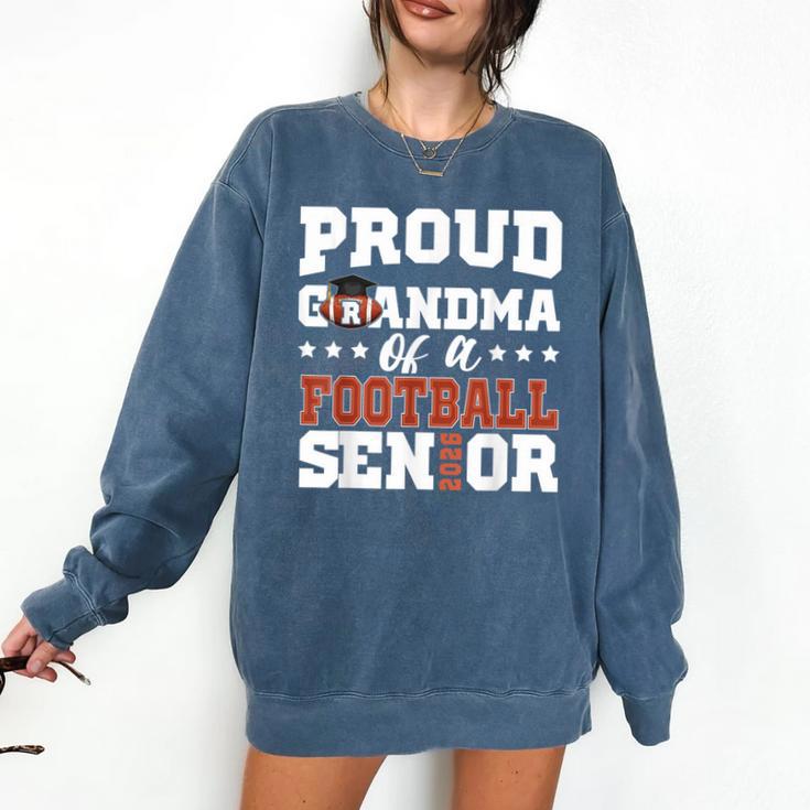 Proud Grandma Of a Football Senior 2026 Graduation Comfort Colors Sweatshirt