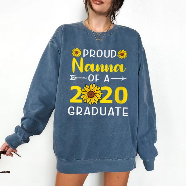 Proud Nanna Of 2020 Graduate Class Of 2020 Graduation Comfort Colors Sweatshirt