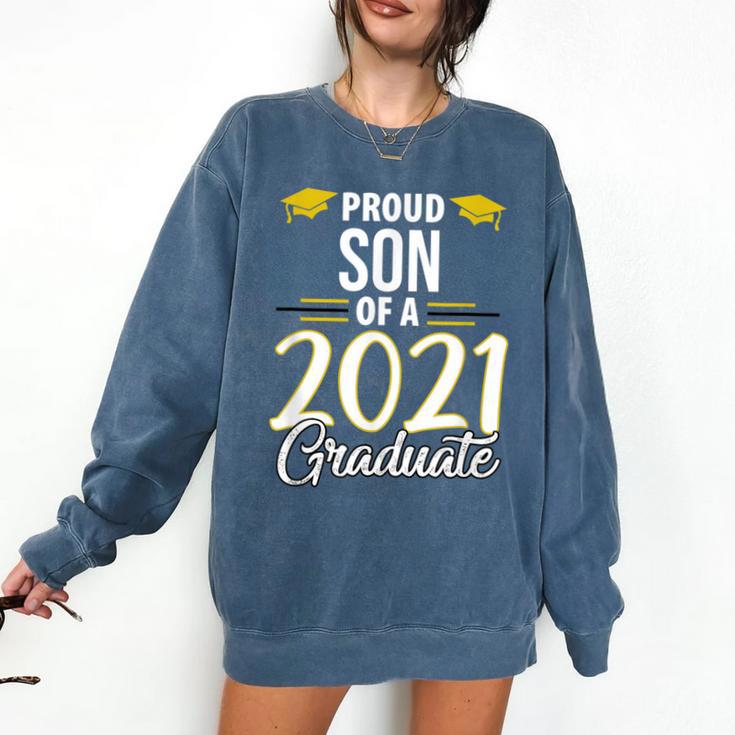 Proud Son Of A 2021 Graduate Graduation Clothes MBA PhD Comfort Colors Sweatshirt