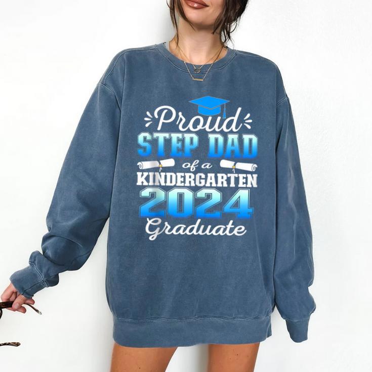 Proud Step Dad Of Kindergarten Graduate 2024 Graduation Step Comfort Colors Sweatshirt