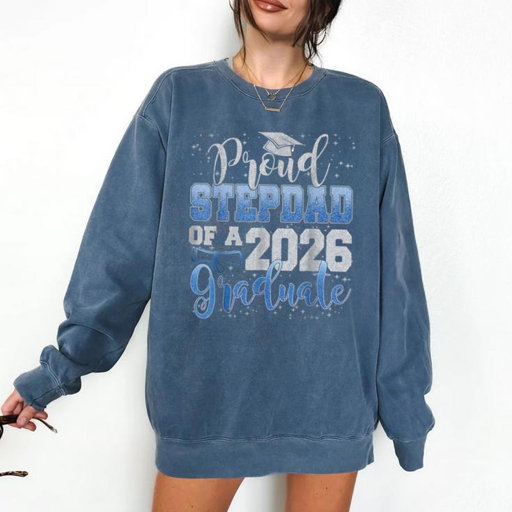 Proud Stepdad Of Senior 2026 Class Of 2026 Graduation Comfort Colors Sweatshirt