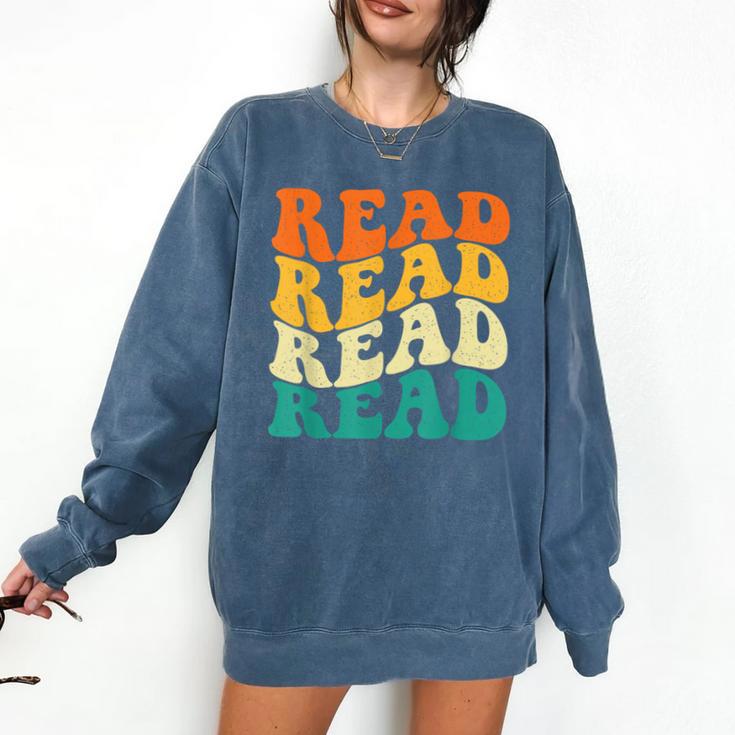 Read Read Read Read Book Lover Reading Bookworm Reader Comfort Colors Sweatshirt
