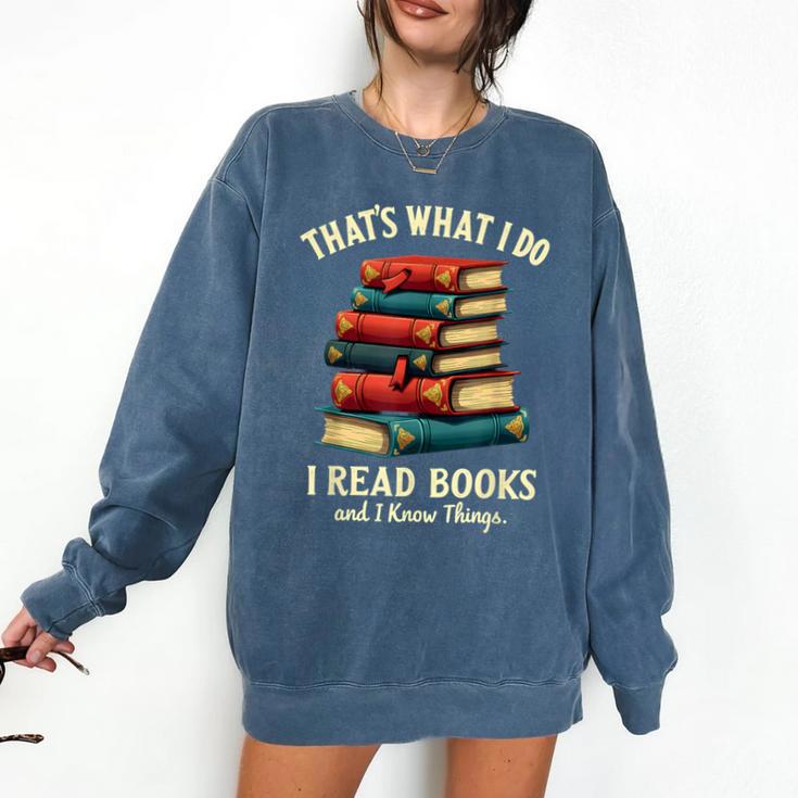 I Read Books Bookworm Halloween Comfort Colors Sweatshirt