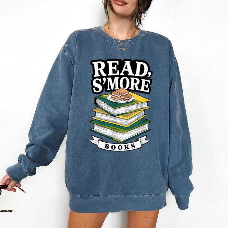 Read S'More Books Marshmallow Reading Smores Comfort Colors Sweatshirt