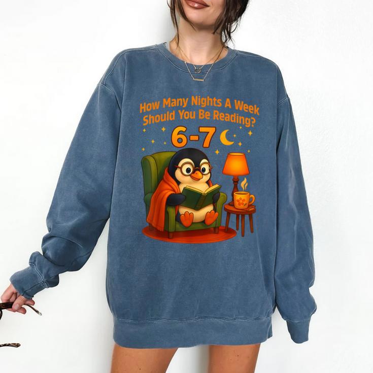 Reading 6 7 Six Seven Meme English Teacher Book Lover Comfort Colors Sweatshirt