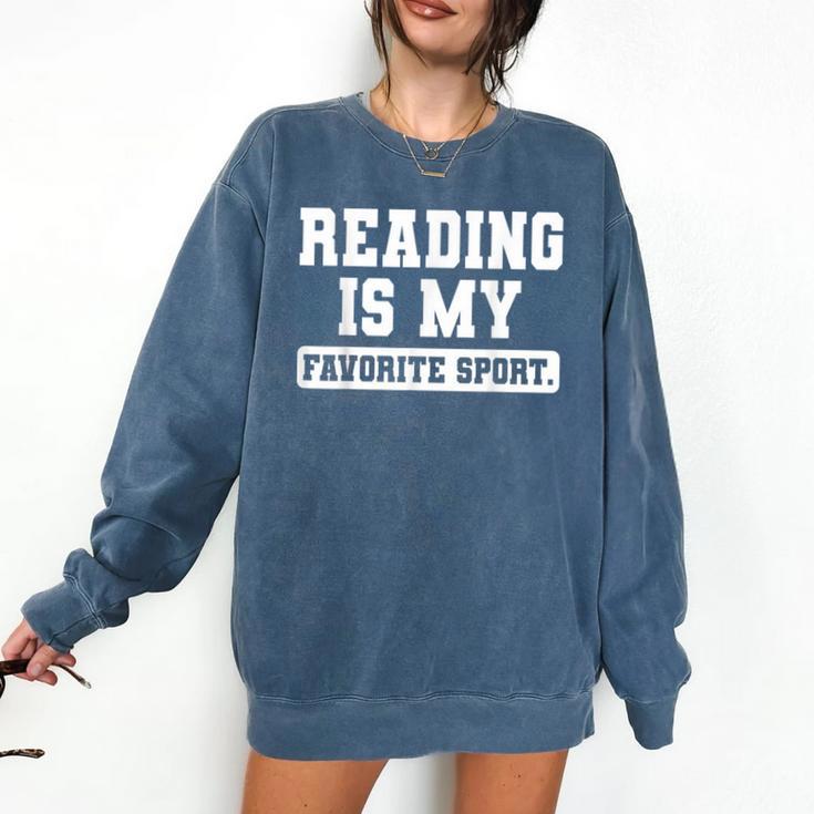 Reading Is My Favorite Sport Book Lover Reader Comfort Colors Sweatshirt