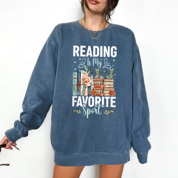 Reading Is My Favorite Sport Bookworm Comfort Colors Sweatshirt