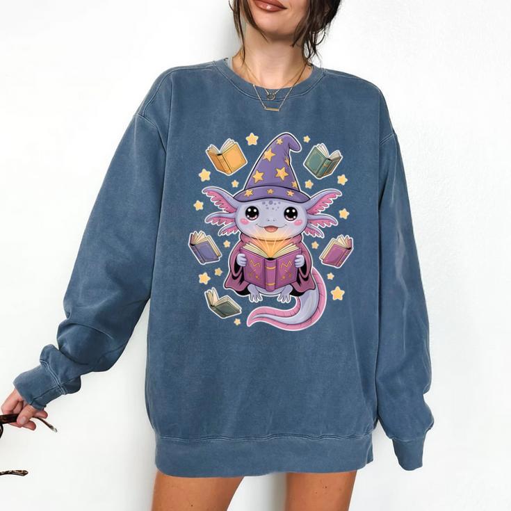 ReadsALOTL Cute Axolotl Book Lover Comfort Colors Sweatshirt
