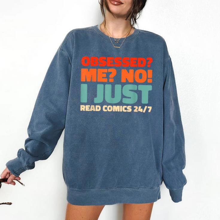 Retro Superheroes Art Graphic Novels Vintage Comic Books Comfort Colors Sweatshirt