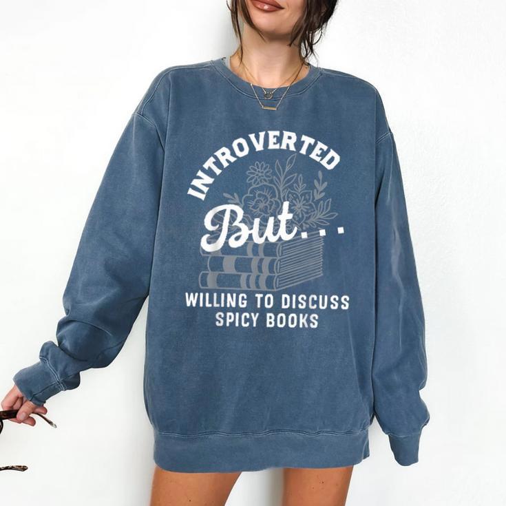 Romance Reader Spicy Book Merch Book Lovers Bookish Women Comfort Colors Sweatshirt