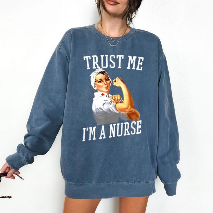Rosie Riveter Nurse Shirt Nurse Graduation Shirt Comfort Colors Sweatshirt