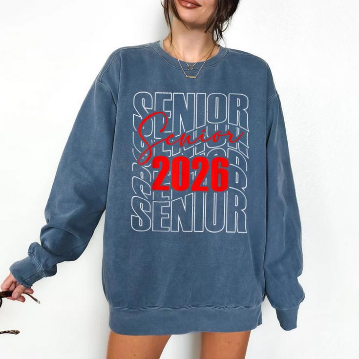 Senior 2026 Retro Class Of 2026 Graduation For Students Comfort Colors Sweatshirt