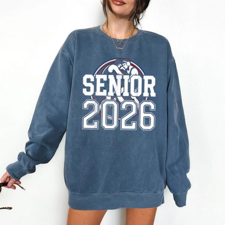 Senior 2026 Wrestling Class Of 2026 Wrestler Graduation Comfort Colors Sweatshirt